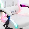 Spelstol LED RGB-lampor ergonomisk fåtölj med 2 kuddar Pixy Junior 
