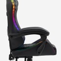 Ergonomisk spelsstol i konstläder  LED RGB  kontorsstol The Horde XL 
