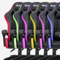 Ergonomisk spelsstol i konstläder  LED RGB  kontorsstol The Horde XL Pris