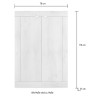 2-dörrars multifunktionellt hallskåp 78x116cm Basic Jessy 
