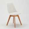 Vitt Runt Bord 70x70cm Med 2 Inomhus Stolar Nordica Long Island 