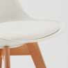 Vitt Runt Bord 70x70cm Med 2 Inomhus Stolar Nordica Long Island 