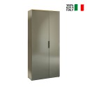 2-dörrars multifunktionellt hallskåp modern design grått trä Konrad Försäljning