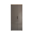 2-dörrars multifunktionellt hallskåp modern design grått trä Konrad Rea