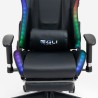 Spelstol med ergonomisk design fotstöd LED RGB-belysning The Horde Comfort Egenskaper