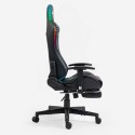 Spelstol med ergonomisk design fotstöd LED RGB-belysning The Horde Comfort Kostnad