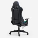 Spelstol med ergonomisk design fotstöd LED RGB-belysning The Horde Comfort 