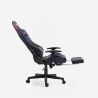 Spelstol med ergonomisk design fotstöd LED RGB-belysning The Horde Comfort Bestånd