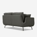 3-Sits Soffa modern nordisk minimalistisk stil grått tyg Folkerd