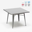 industriellt stålbord 80x80 för bar och hem dynamite Rabatter