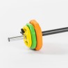 Set bodypump olympiska skivstång 6 x hantelskivor i färg 20kg Forutsu