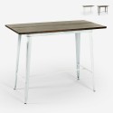 Högt bord för barstolar vintage industriell design 120x60x61cm Catal Brush