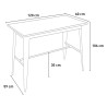 Högt bord för barstolar vintage industriell design 120x60x61cm Catal Brush