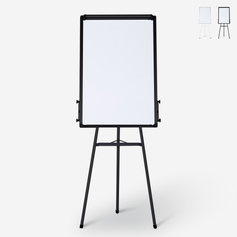 Magnetisk Whiteboard med stativ 90x60cm blädderblock Cletus M Kampanj