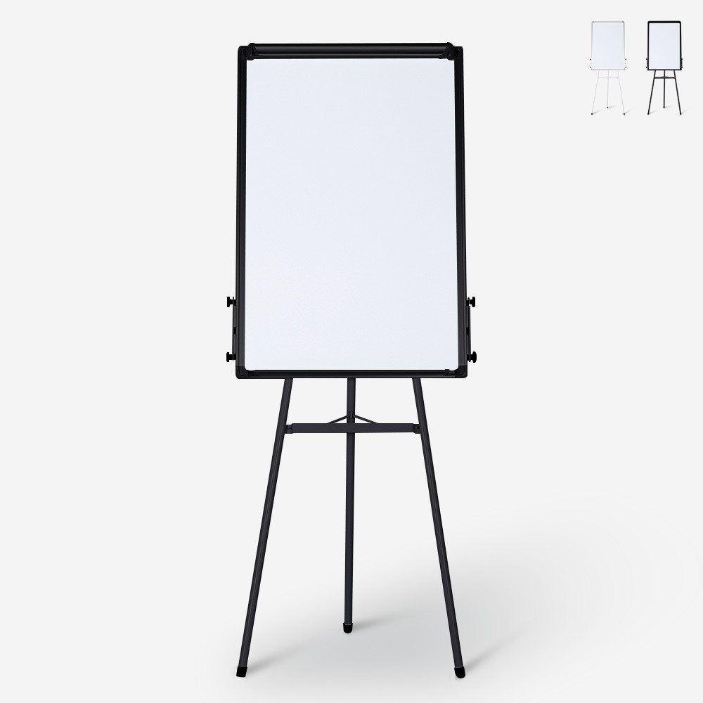 Magnetisk Whiteboard med stativ 90x60cm blädderblock Cletus M