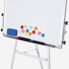 Utdragbar magnetisk whiteboard med staffli och blädderblock 90x70cm Niels L Modell