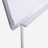 Utdragbar magnetisk whiteboard med staffli och blädderblock 90x70cm Niels L Mått