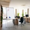 Magnetisk tavla vikbar whiteboard för magneter 100x70cm Oppen Försäljning