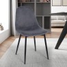 Stol i sammet för matsal och kök modern design Lozan Katalog