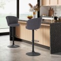 Modern design justerbar barstol i tyg för kök och bar Calgary Rabatter