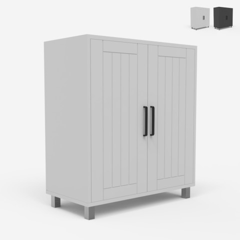 Badrumsskåp 2 dörrar 2 hyllor modern design Tvättställsskåp Biston Kampanj