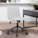 Justerbar ergonomisk kontorsstol i grått tyg Zolder Försäljning