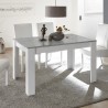 Utdragbart bord 90x137-185cm blank vit och betonggrått Sly Basic Rabatter
