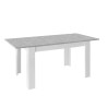 Utdragbart bord 90x137-185cm blank vit och betonggrått Sly Basic Erbjudande