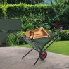 Fällbar trädgårdskärra i grönt tyg 20 kg last Desique Försäljning