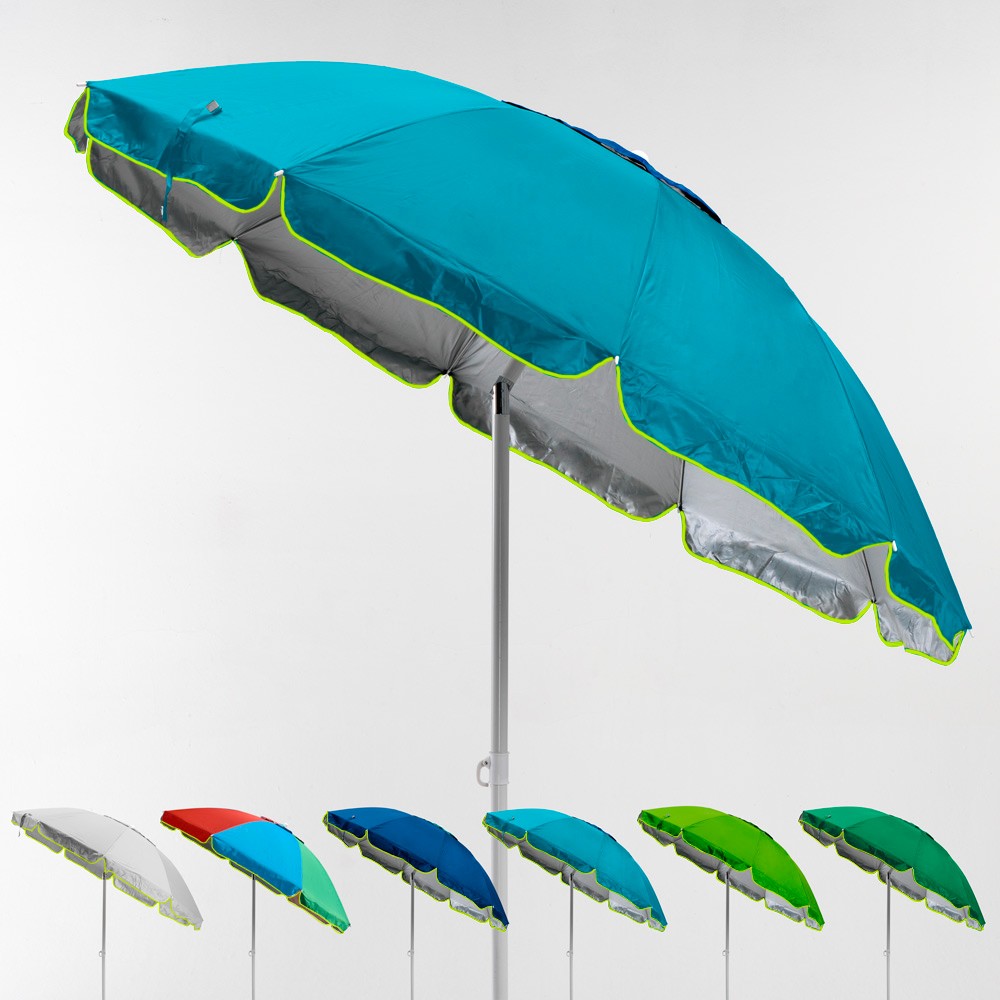 Strandparasoll Hav 220 cm Vindskydd uv-Skydd Portofino