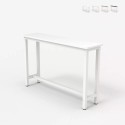 Konsolbord avlastningsbord entré 120x40cm trä metall vitt Welcome light Kostnad