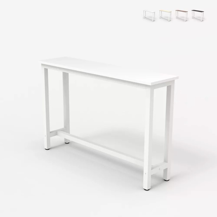 Konsolbord avlastningsbord entré 120x40cm trä metall vitt Welcome light Kostnad Konsolbord avlastningsbord entré 120x40cm trä metall vitt Welcome light Kostnad
