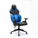 Spelstol ergonomisk konstläder sportig justerbar Portimao Sky Rea