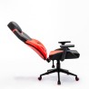 Spelstol ergonomisk konstläder sportig justerbar Portimao Fire Bestånd