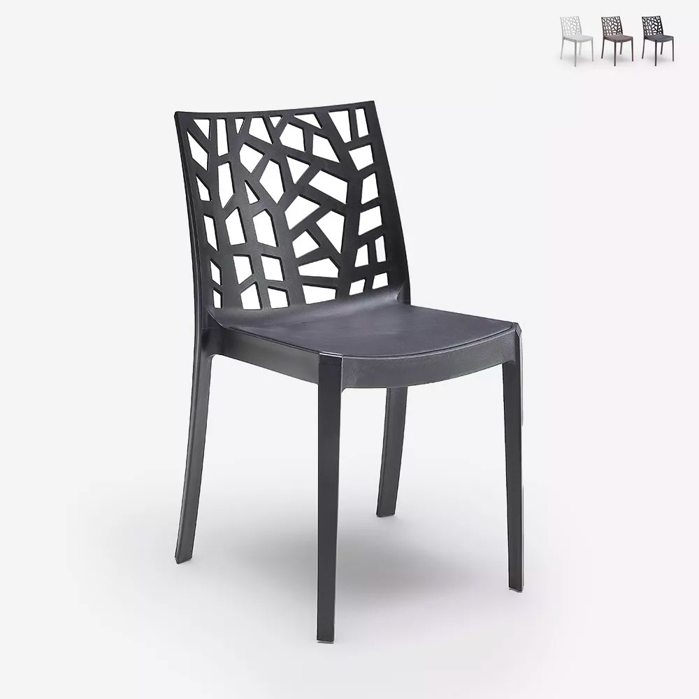Modern stapelbar stol för utomhus bar trädgård restaurang Matrix BICA