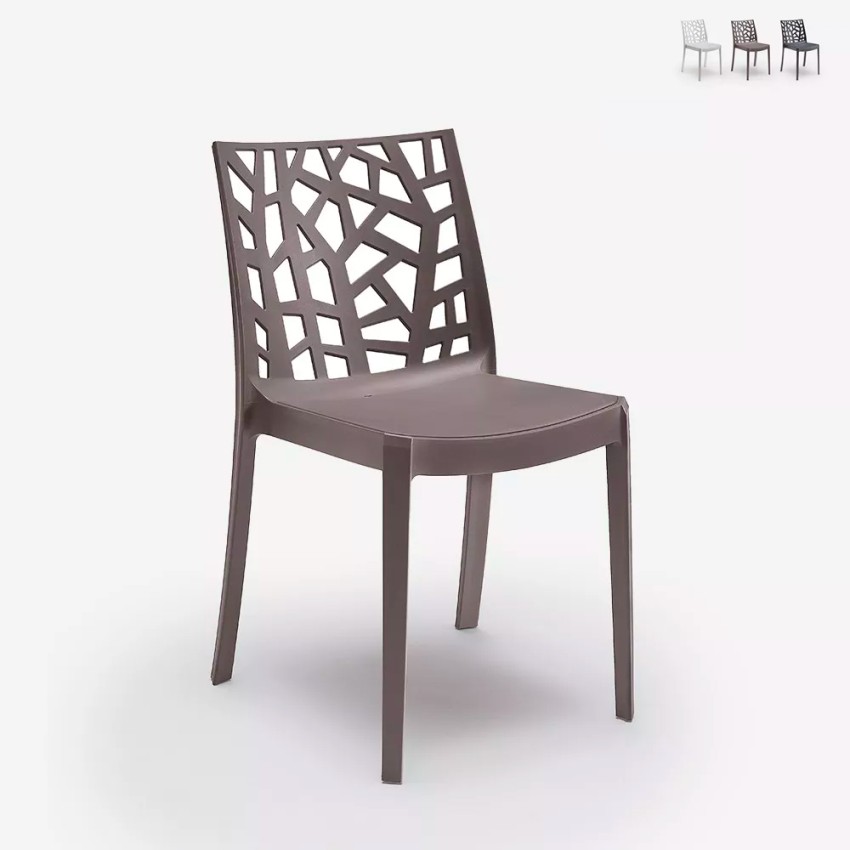 Erbjudande 23 moderna stapelbara stolar utomhus bar restaurang Matrix Bica Försäljning
