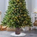 Julgransfot för konstgjord julgran stam i imiterat trä 35x38 cm Drammen Försäljning