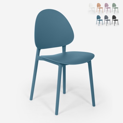 Modern stol i polypropylen för utomhus kök och matsal Gladys Kampanj