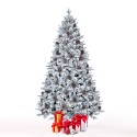 Konstgjord julgran med konstsnö och kottar 210 cm hög Bildsberg Kampanj