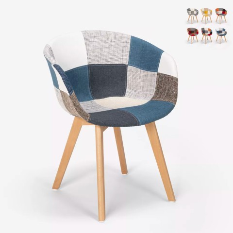 Lapptäcke stol nordisk design trä och tyg kök bar restaurang Pigeon Kampanj