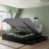 Dubbelsäng med förvaring 160x200 cm lyftbar design Steyr King Erbjudande