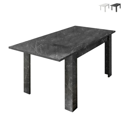 Utdragbart matbord med marmoreffekt 90x137-185cm modern Auris Kampanj