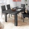 Utdragbart matbord med marmoreffekt 90x137-185cm modern Auris Erbjudande
