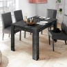Utdragbart matbord med marmoreffekt 90x137-185cm modern Auris Modell