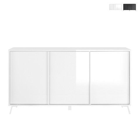 Skänk med 3 dörrar sideboard vardagsrum modern design 156x84cm Thilot Kampanj