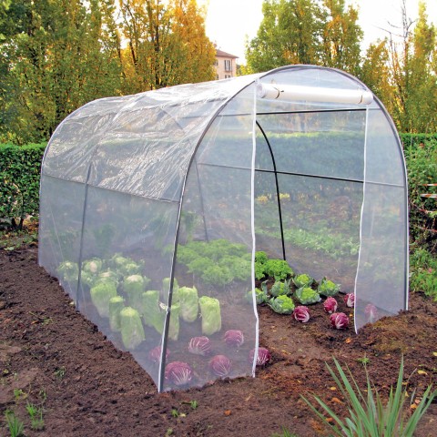 Serra för trädgård 200x300xh180cm en tunnel i PVC blommor växter trädgård Kampanj
