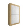 Högskåp i trä 4 vita dörrar köksskåp Novia WB Basic Bestånd
