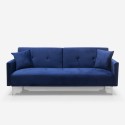 Modern 3-sits bäddsoffa i sammet tyg Villolus Val