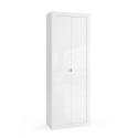 Blankvitt multifunktionellt badrumsskåp med 2 dörrar 70x35x188cm Jude Erbjudande