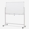 Dubbelsidig whiteboard vändbar magnetisk tavla 180x90cm Albert XL Erbjudande